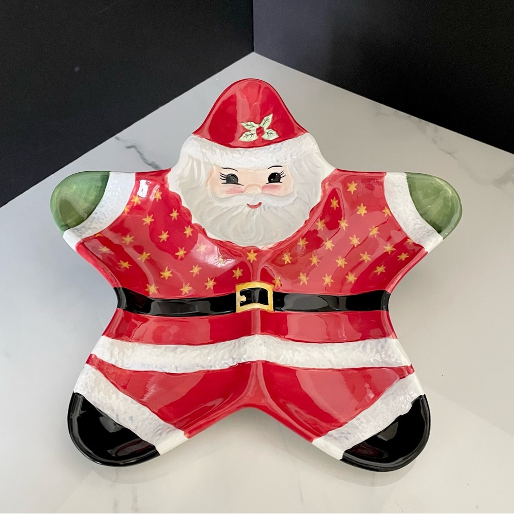 Star Santa Plate - Traditions by Christopher Radko